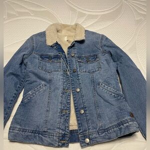 Roxy Cream Faux Shearling Jacket